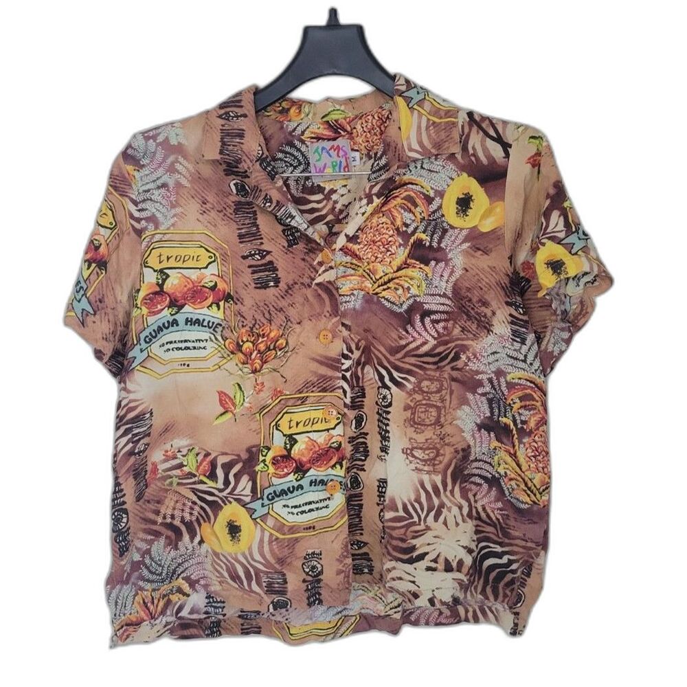 Jams World Hawaiian Guava Tree Floral Matching Shirt and Pants